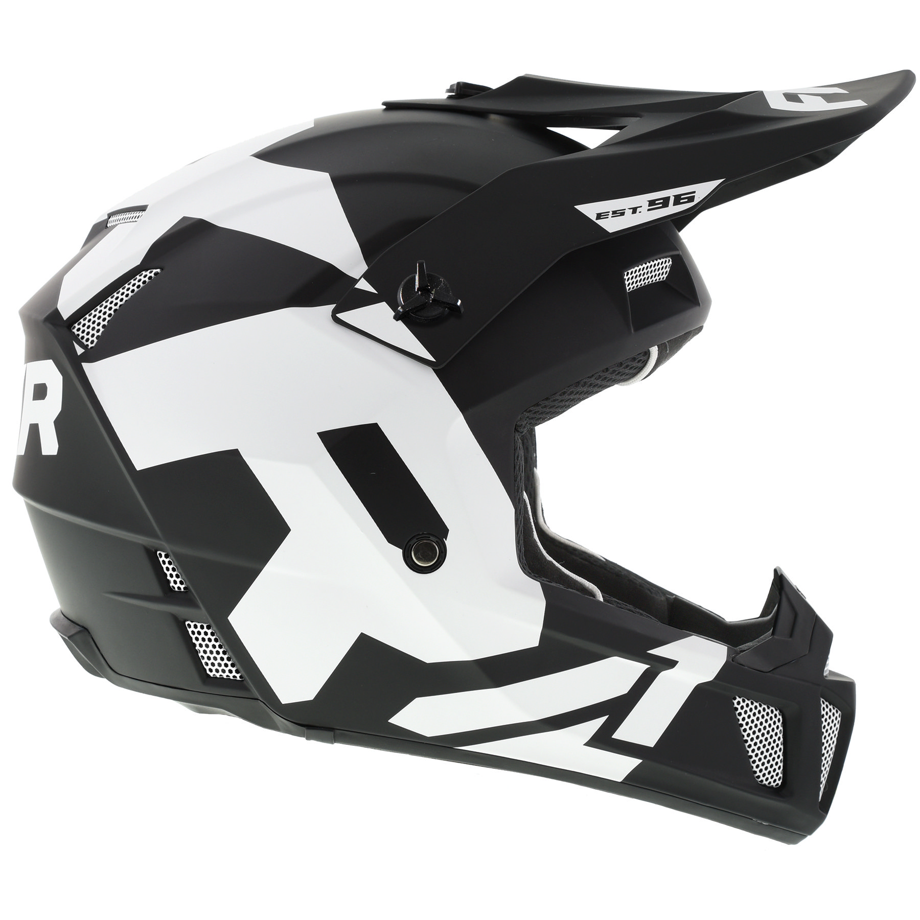 FXR Adult Black/White Clutch CX Helmet Snowmobile 2020