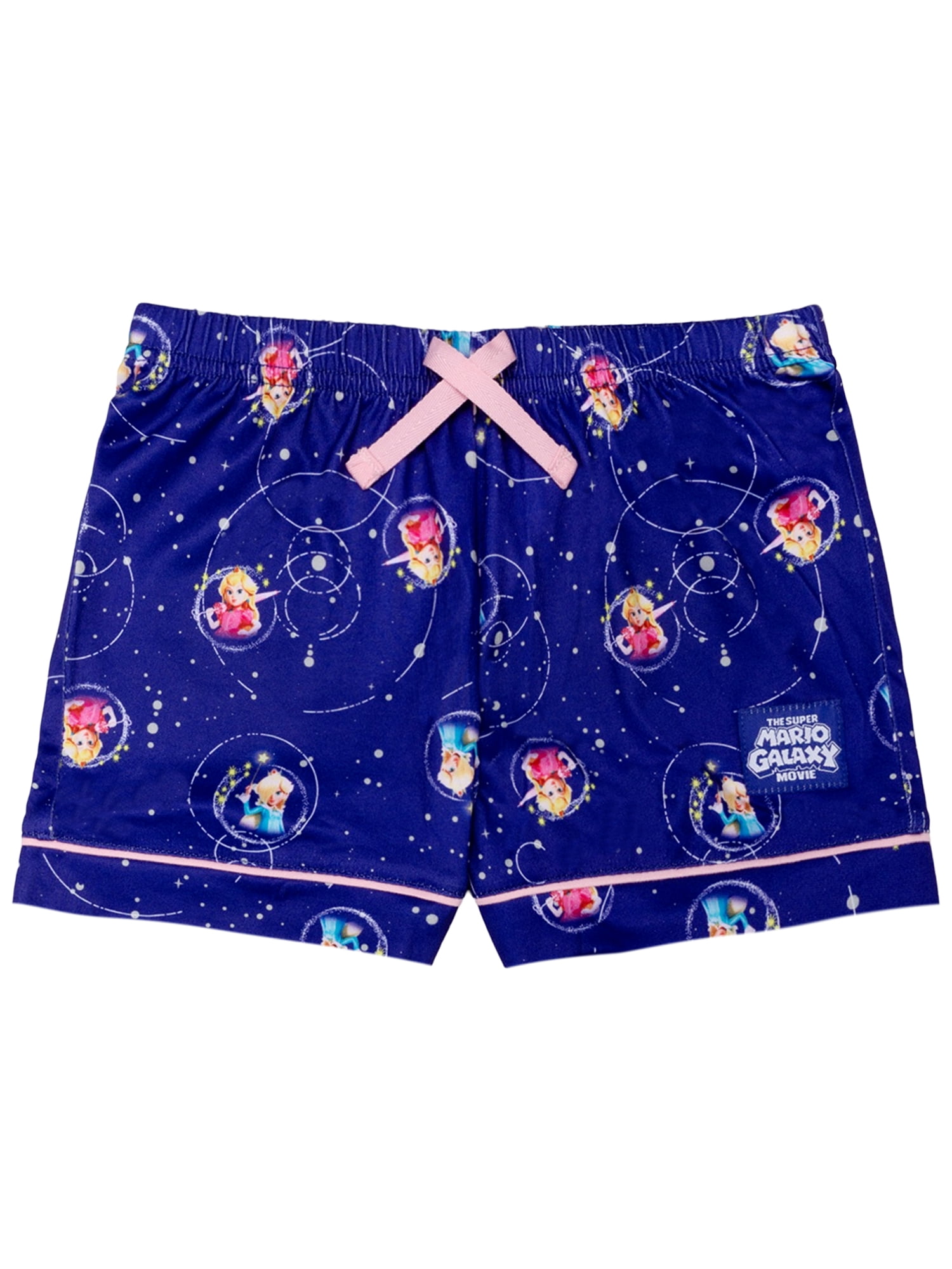 Nintendo Girls 2-Piece Jersey Short Sleeve Top and Short Coat Pajama Set, Sizes 4-12