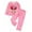 /A34Pink193, variant on MEZZALL Child Glow In The Dark Kids Outfit Set Boys Girls Long Sleeve Tops And Pants Cute Cartoon Printed Outfit Sets Home Clothes Sets Soft Clothing