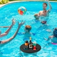 thumbnail image 2 of Floating Pool Cup Holder Pool Drink Float with 5 Holes Floating Tray for Pool Parties Beach Spa Hot Tub Floating Tool, 2 of 8
