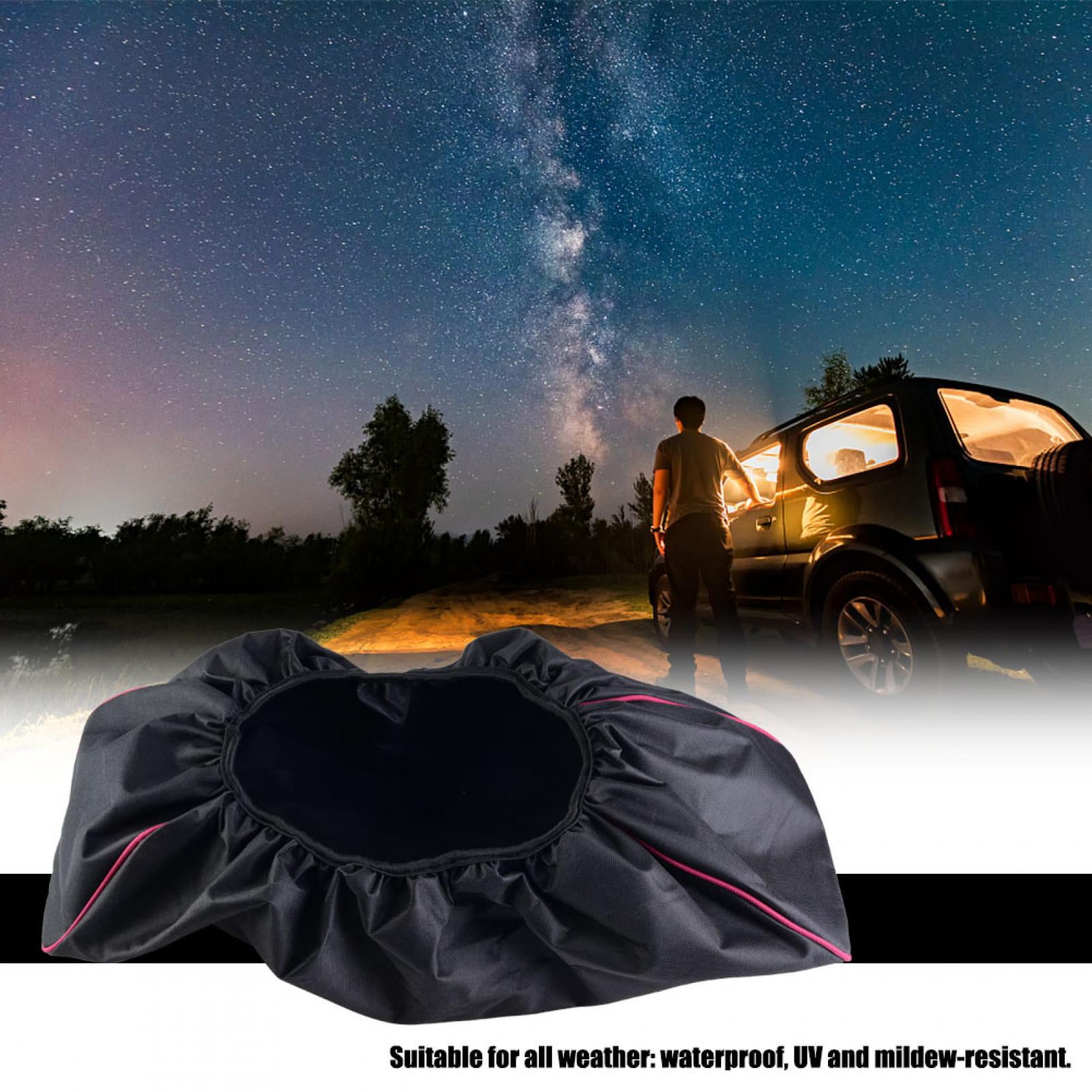 Bediffer Winch Cover Oxford Cloth 8,000-17,500 lbs Capacity Trailer SUVs Black Waterproof Anti-dust Soft for All Weather