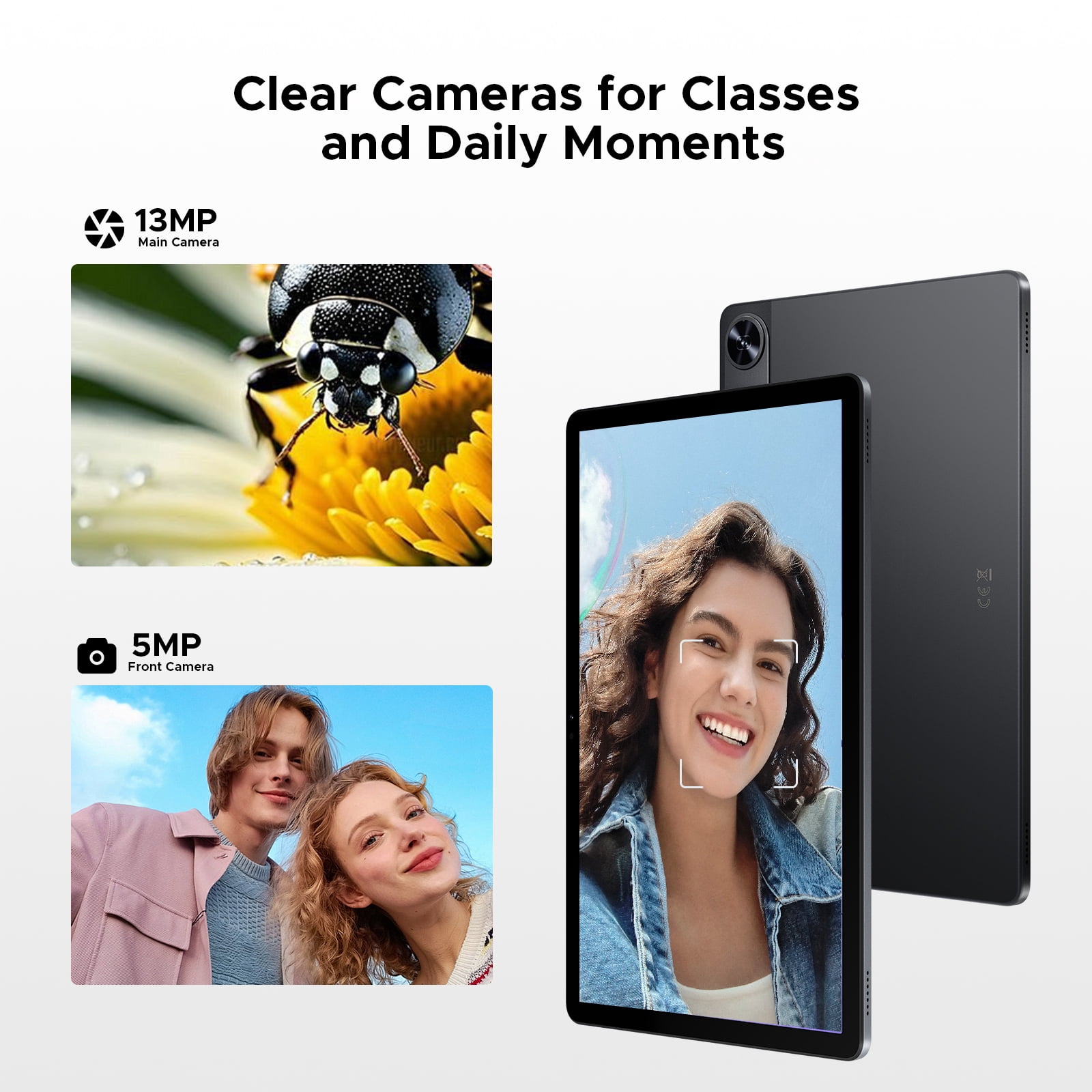 Aorlym P11 Pro 11 inch Tablet with Android 16 & Gemini AI, 48GB RAM+128GB ROM/2TB, T7250 Octa-Core, 8800mAh/18W, 120Hz, 5MP+13MP, GPS, FM, Face ID,OTG,5G WiFi, Tablets with Keyboard Stylus