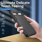 Allytech Google Pixel 7A Case 6.1 - Heavy Duty Shockproof Protective Anti-Scratch Slim Fit Dual Layers Hybrid Back Cover Shell Case for Google Pixel 7A - Black