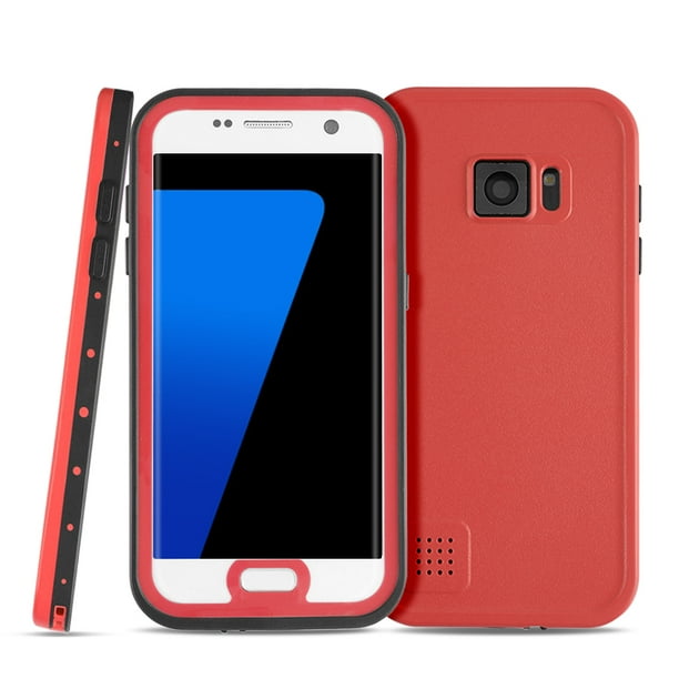Samsung Galaxy S7 Edge Waterproof Case (Red) Underwater Dustproof
