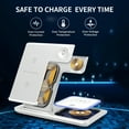 thumbnail image 6 of 3-in-1 Wireless Charger: Fast Charge for iPhone/Apple Watch/AirPods – Foldable, White, 6 of 6