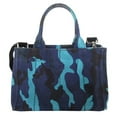 thumbnail image 2 of Pre-Owned PRADA handbag shoulder bag canapa canvas navy black blue silver ladies... (Good), 2 of 5