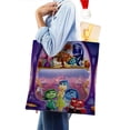 thumbnail image 4 of Inside Out Bolso de tela con estampado de lienzo para mujer, bolsa de compras reutilizable y estética, con cremallera interior, regalo para mujer,40*40cm., 4 of 6