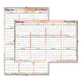 thumbnail image 2 of Blueline Laminated Yearly Wall Calendar, Reversible / Erasable, 24" x 36", Tropical Design, 12 Months, January to December, 2024, C171920, 2 of 2