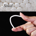 thumbnail image 2 of 76mm (3 Inch) Long White Paper Lollipop Sticks Cake Pops Craft Or Cookie Sticks, 100pcs, 2 of 5
