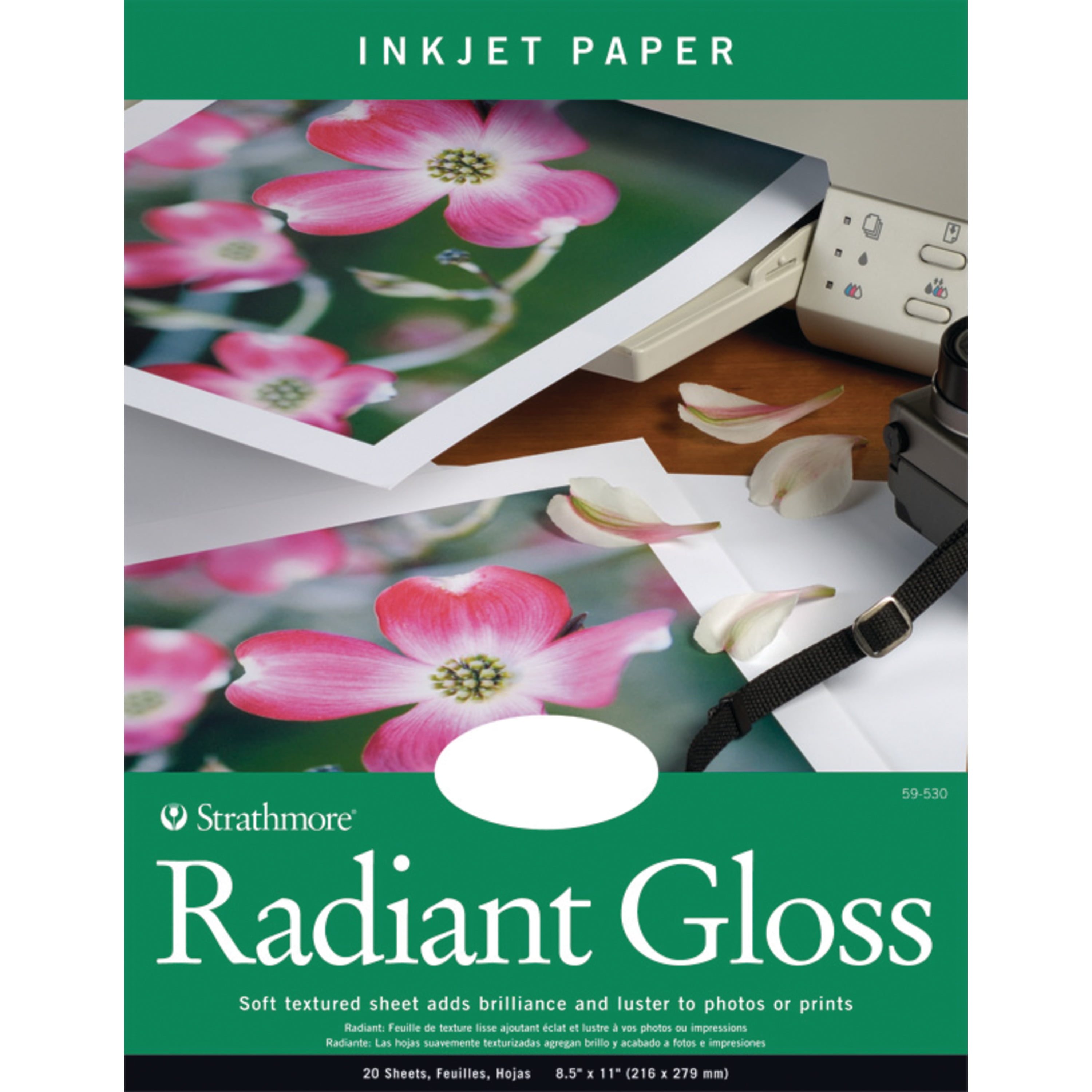 Strathmore Radiant Gloss Artist Inkjet Paper Sheets, 8.5' x 11'