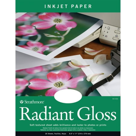Strathmore Radiant Gloss Artist Inkjet Paper Sheets, 8.5" x 11"