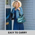 thumbnail image 6 of Teal Gold Marble Drawstring Lunch Bag Women - Drawstring Lunch Bag Insulated for Work Office - Stain-Resistant Large Lunchbags for Women with Multi-Pockets, 6 of 6
