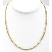 30" 18K Gold Plated Cuban Curb Chain  Necklace 3mm- Warranty