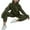 01 Army Green, variant on Weiqiqre 2 Piece Fleece Zip Hoodie Sweatshirt and Jogger Sweatpants - Activewear for Women