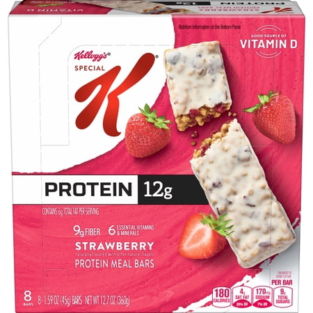 Special K Bar Protein Meal Bars, Strawberry, 8 Count