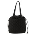 thumbnail image 1 of Bolso de mano acolchado para mujer, bolso de hombro acolchado informal, bolso suave para citas diarias (negro), 1 of 8