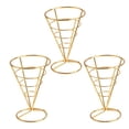 thumbnail image 1 of Soportes de acero inoxidable para conos de helado, papas fritas, exhibición de conos de comida para waffles, pizzas, charcutería, artículos para fiestas de restaurantes y cocinas., 1 of 8