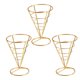 thumbnail image 1 of Soportes de acero inoxidable para conos de helado, papas fritas, exhibición de conos de comida para waffles, pizzas, charcutería, artículos para fiestas de restaurantes y cocinas., 1 of 8