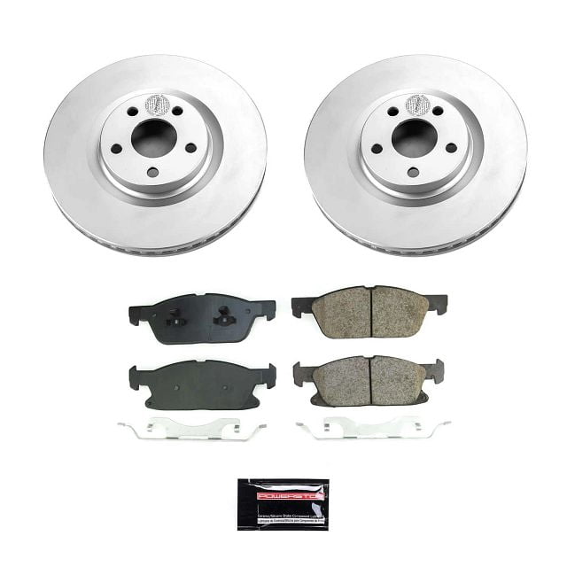 PowerStop Front Geomet Coated Brake Rotor and Pad Kit Fits: LINCOLN Select Models CRK8961