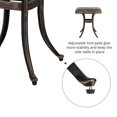 thumbnail image 4 of GoDecor Cast Aluminum Bistro Table for Garden Patio Lawn Backyard, Bronze, 4 of 7