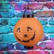 thumbnail image 5 of Lámpara de luz de linterna colgante de calabaza de papel LED Decoración de fiesta de Halloween 03 JShteea Libre de BPA, 5 of 9