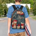 thumbnail image 4 of Rateoe Vintage American Flag Elephant Pattern Student Backpack Water-resistant Backpack 15-inch Laptop Backpack Lightweight Adjustable School Backpack, 4 of 6