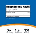 thumbnail image 2 of Glicina en polvo Nutricost 454 g, sin OGM, sin gluten, 1 libra, 2 of 5