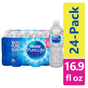 Nestle Pure Life Purified Water 8 Fl Oz Plastic Bottled Water Pack Of 24 Walmart Com Walmart Com