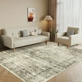 thumbnail image 2 of Garvee 8x10 Rug Vintage Distressed Area Rug Non-Shedding Stain-Resistant Rugs Floral Rug for Bedroom Living Room, Light Green, 2 of 8