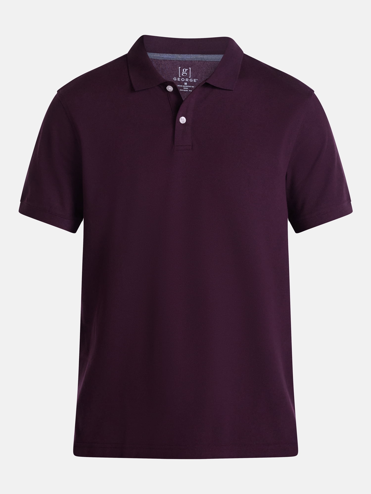 George Men's and Big & Tall Men's Pique Polo with Short Sleeves, Sizes XS-5XL, LT-3XLT