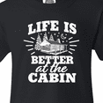thumbnail image 4 of Inktastic Life is Better at The Cabin with Trees and Moon Youth T-Shirt, 4 of 5