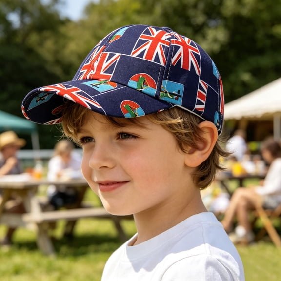 QSAWXQZ Unisex Independence Day Baseball Cap Flag Print Curved Brim Adjustable Outdoor Sports Casual Hat Free Size
