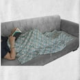 thumbnail image 5 of Floral Soft Flannel Fleece Throw Blanket, Artwork of Dotted Art Soft Toned Rose Flowers Illustration Hand Drawn Inspired, Cozy Plush for Indoor and Outdoor Use, 50" x 60", Multicolor, by Ambesonne, 5 of 5