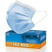 SereneLife SLKDPLY50 - 50 Pcs. Disposable Face Masks - 3 Layer Protection Breathable Face Masks, For Dust Covering (For Kids)