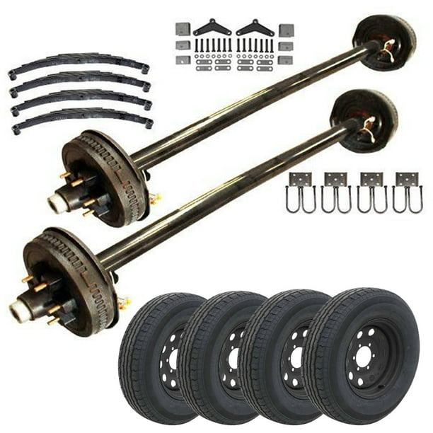 5200 lb Tandem Axle HD Trailer kit 10.4k Capacity (Midnight Series
