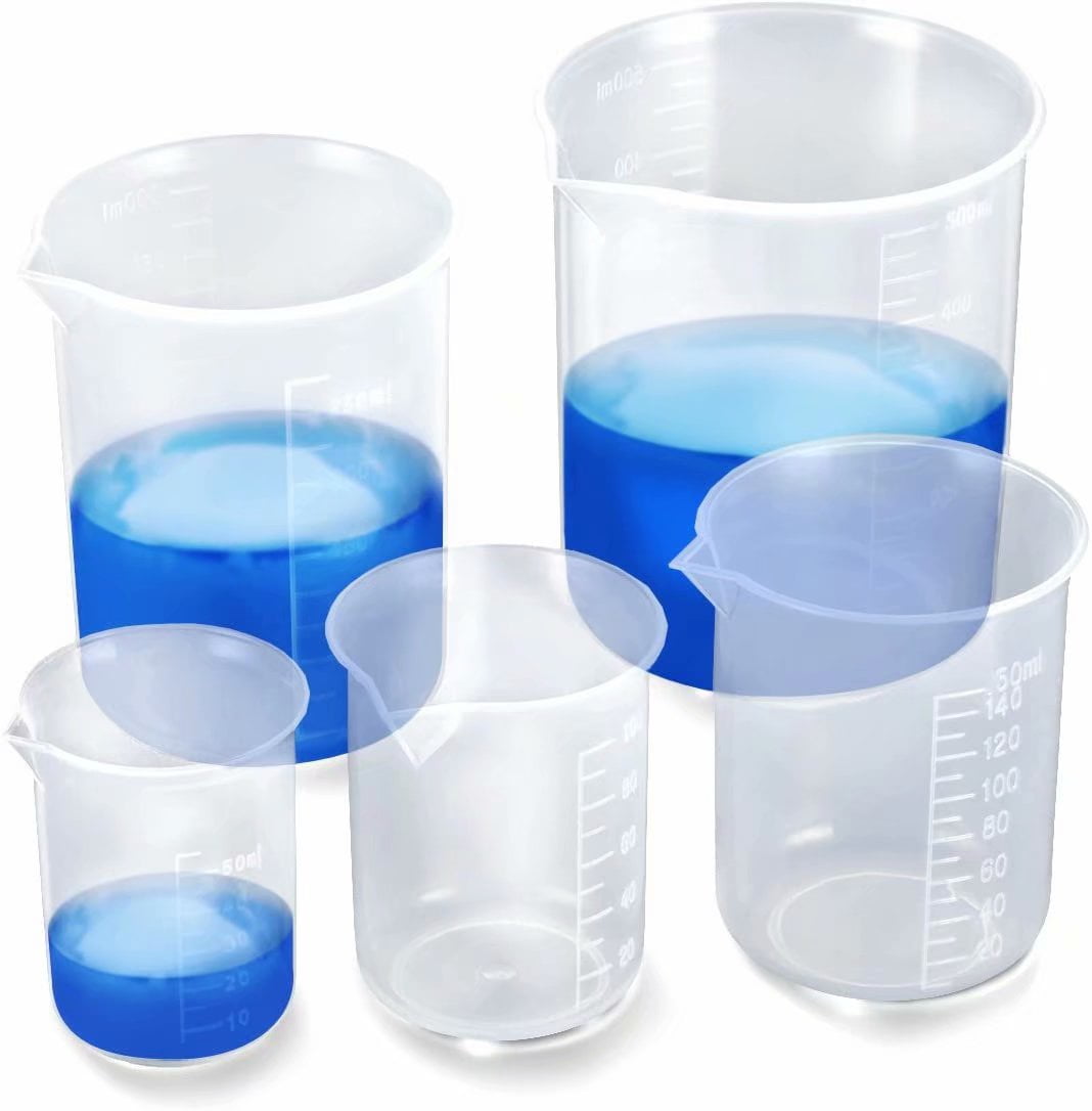 5 pcs measuring cup set plastic. Measuring cup 50ml 100ml 250ml 500ml