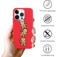 thumbnail image 5 of Christmas Print Phone Case for iPhone 8/SE 2022/7/SE 2020 4.7", with Aesthetics Pattern Design Soft TPU Silicone Xmas Cases, Shockproof Bumper Protector Camera Girls Women Cover, Gingerbread, 5 of 6