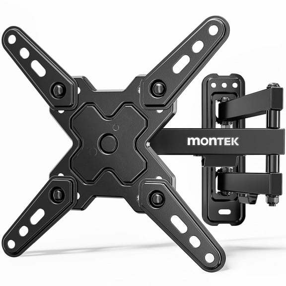 monTEK Full Motion TV Wall Mount for 13 –43" TVs, Articulating Swivel Bracket with Cable Management, VESA up to 200x200mm, 44 lbs Capacity
