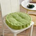 thumbnail image 1 of Coussin Rond Épaissi Coussin de Chaise Coussin Doux en Velours Côtelé, 1 of 6
