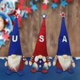 thumbnail image 6 of Sltwyw 3PCS Patriotic Gnome Figurines Set, Independence Day USA Flag Table Decor, Themed Collectibles for 4th of July Party Centerpieces & Outdoor Display, 6 of 6
