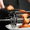 thumbnail image 4 of Relax love BBQ Steel Metal Roaster Heat-Resistant Non-Stick Kebab Maker  Rotisserie Skewer Needle Cage with 10 Skewers for Oven Grill, 4 of 11