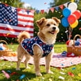 thumbnail image 7 of Yhmxh American Flag Striped Star Dog Vest, Breathable Mesh Sleeveless Pet T-Shirt, Patriotic USA Themed Puppy Clothes for Independence Day, Summer Daily Walking and Holiday Party Dress Up, 7 of 7