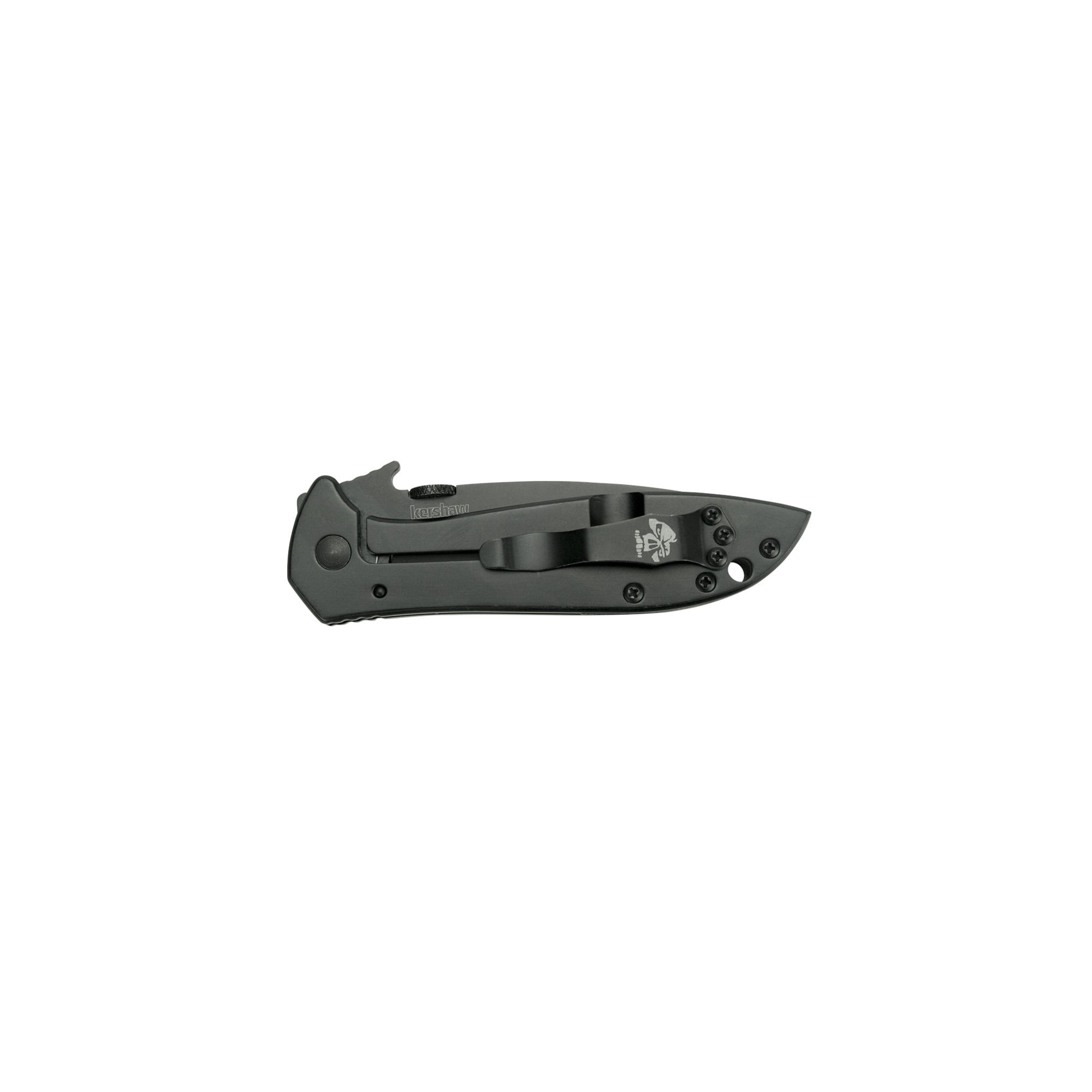 Kershaw CQC 4K (6054BRNBLK), Manual 3.25-inch 8Cr14MoV Stainless Steel Blade, Wave Shaped Opening Feature, Thumb Disk, Frame Lock, Reversible Pocketclip, 4.1 OZ.