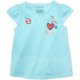 thumbnail image 1 of First Impressions camiseta gráfica con estampado de parches para niñas, azul, 9 meses, 1 of 1