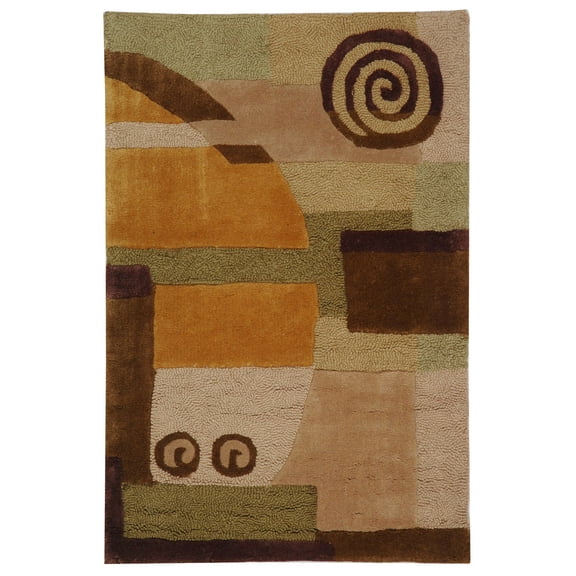 SAFAVIEH Rodeo Drive Wayne Abstract Wool Area Rug, Beige, 2' x 3'