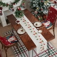 thumbnail image 4 of Zawou Christmas Bells Hollow Table Runner with Tassel, Crocheted Insulation Tea Mat and Surrounding Festive Décor for Winter Holiday Table, Small White, 4 of 7
