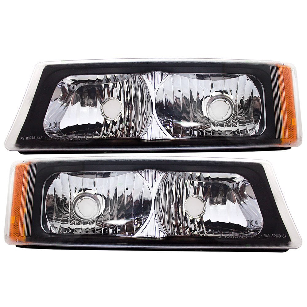 Driver and Passenger Park Signal Front Marker Lights Lamps Lenses Replacement for Chevrolet GMC Van 5977271 5977272 AutoAndArt
