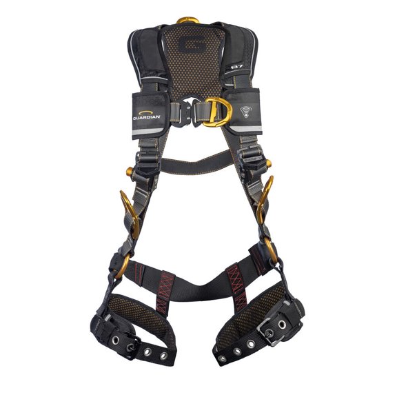 Guardian Fall Protection Full Body Harness With Chest/tb Leg Buckle Sternal And Hip