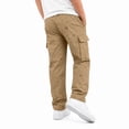 thumbnail image 4 of JAJAHO Boys Girls Camo Cargo Pants Back To School Clothes Casual Drawstring Relaxed Fit Straight Leg Pants 5-16Y, 4 of 5