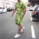 thumbnail image 1 of Camisas de verano Kakina CMSX para hombre, liquidación, conjunto de 2 piezas de camiseta informal de manga corta y pantalones cortos deportivos ajustados., 1 of 5